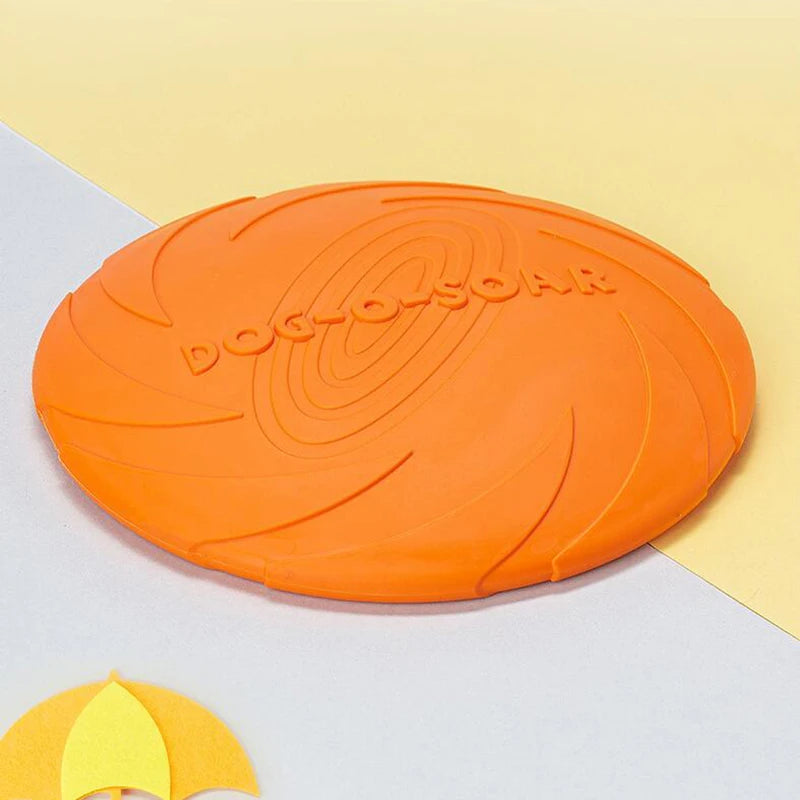 1pcs Soft Flexible Rubber Flying Disc Dog Toys 4 Colors Floating Foldable Flyer Disc Interactive Training Pet Dog Supplies