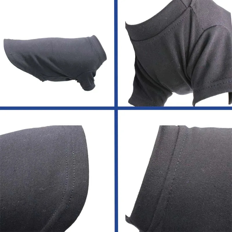Dog T-shirt Summer Sleeve Design Pet Clothes Cotton Soft Puppy Shirts Breathable Clothing for Small Medium Large Dogs