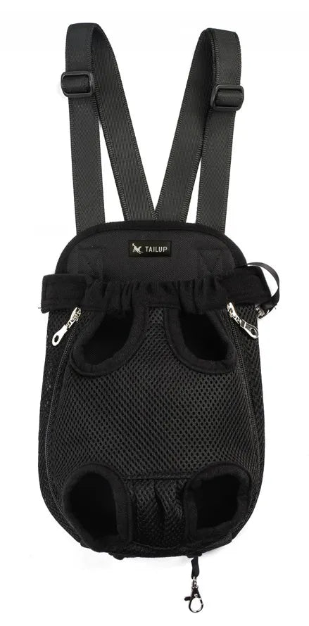 HQ Pet Carrier Dog Front Chest Backpack Five Holes Backpack Dog Outdoor Carrier Tote Bag Sling Holder Mesh Cat Puppy Carrier