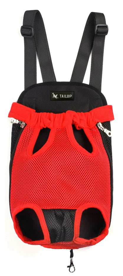 HQ Pet Carrier Dog Front Chest Backpack Five Holes Backpack Dog Outdoor Carrier Tote Bag Sling Holder Mesh Cat Puppy Carrier