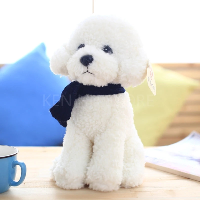 32cm Stuffed Teddy Dog Kids Toys Cute Bichon Dog Plush Doll Baby Toys Simulation Doll For Girl Children Birthday Gift