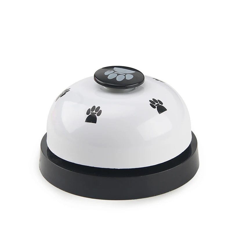 Pet Toy Training Called Dinner Small Bell Footprint Ring Dog Toys For Teddy Puppy Pet Call
