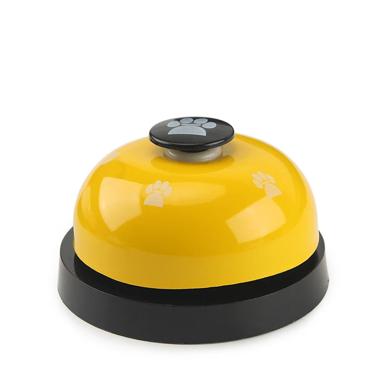 Pet Toy Training Called Dinner Small Bell Footprint Ring Dog Toys For Teddy Puppy Pet Call
