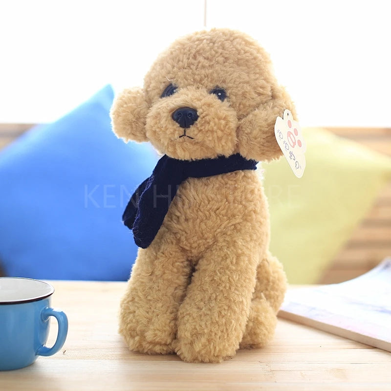 32cm Stuffed Teddy Dog Kids Toys Cute Bichon Dog Plush Doll Baby Toys Simulation Doll For Girl Children Birthday Gift