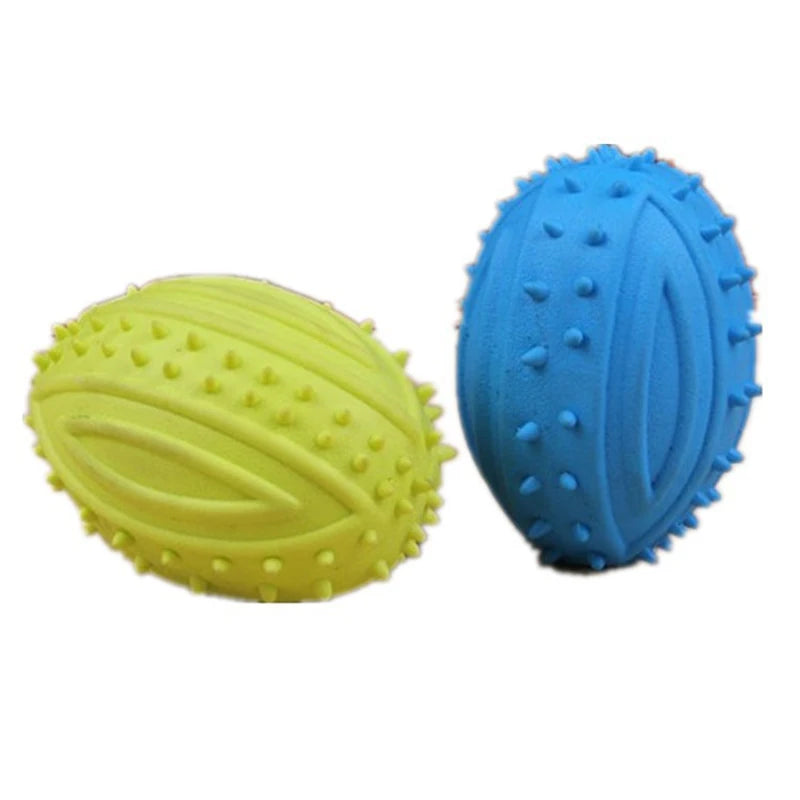 Pet Small Dog Treats Rugby Puppy Interactive Toy Ball Cat Toy for Large Dog Chew Hedgehog Toy Tooth Cleaning Bite Ball