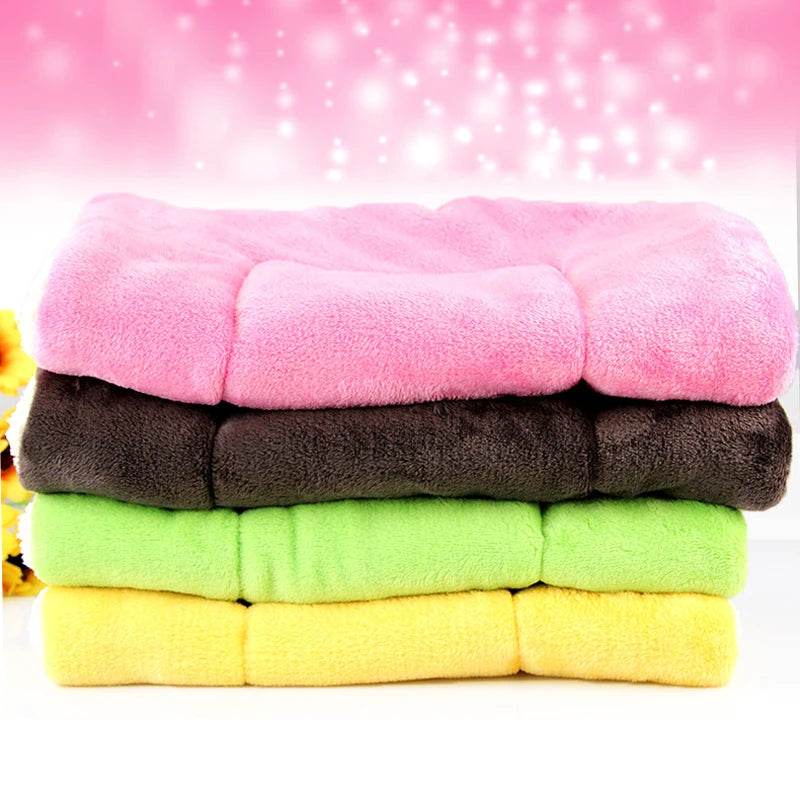 100*70cm Winter Lovely Pet Cushion dog Mat Warm Star Print Puppy Fleece Mattress small dogs Blanket Bed Cat Pad ZL289-1