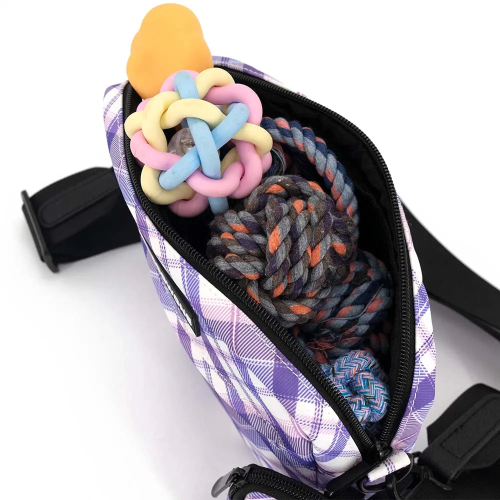 Dog Treat Pouch Waterproof Pet Training Treat Pouch Built-in Poop Bag Dispenser with Adjustable Shoulder Strap for Training