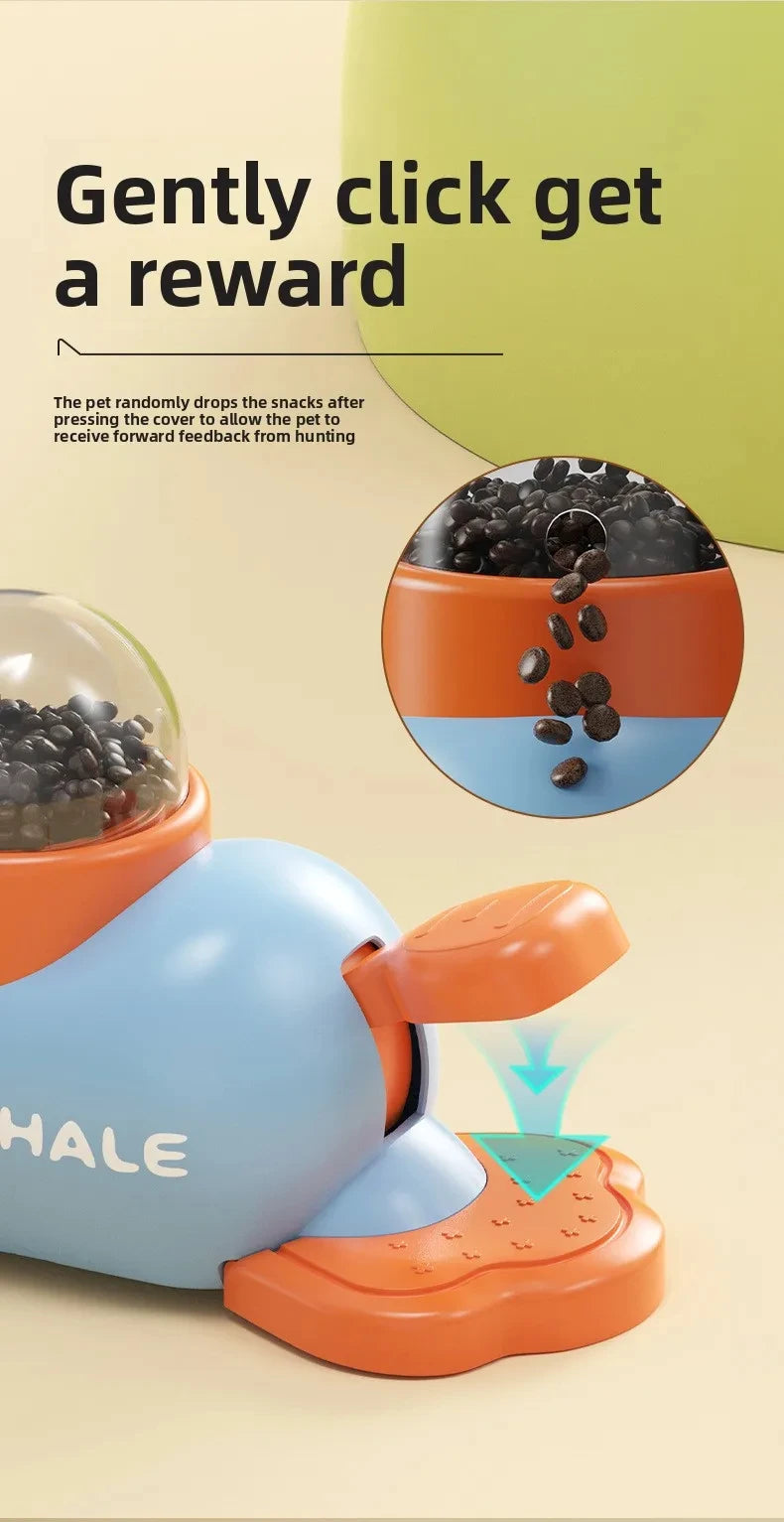 Dog Cat Treats Dispenser Toy Anti-Slip Slow Puzzle Interactive Treat Dispenser Automatic Feeder Toys for Pet Training Supplies