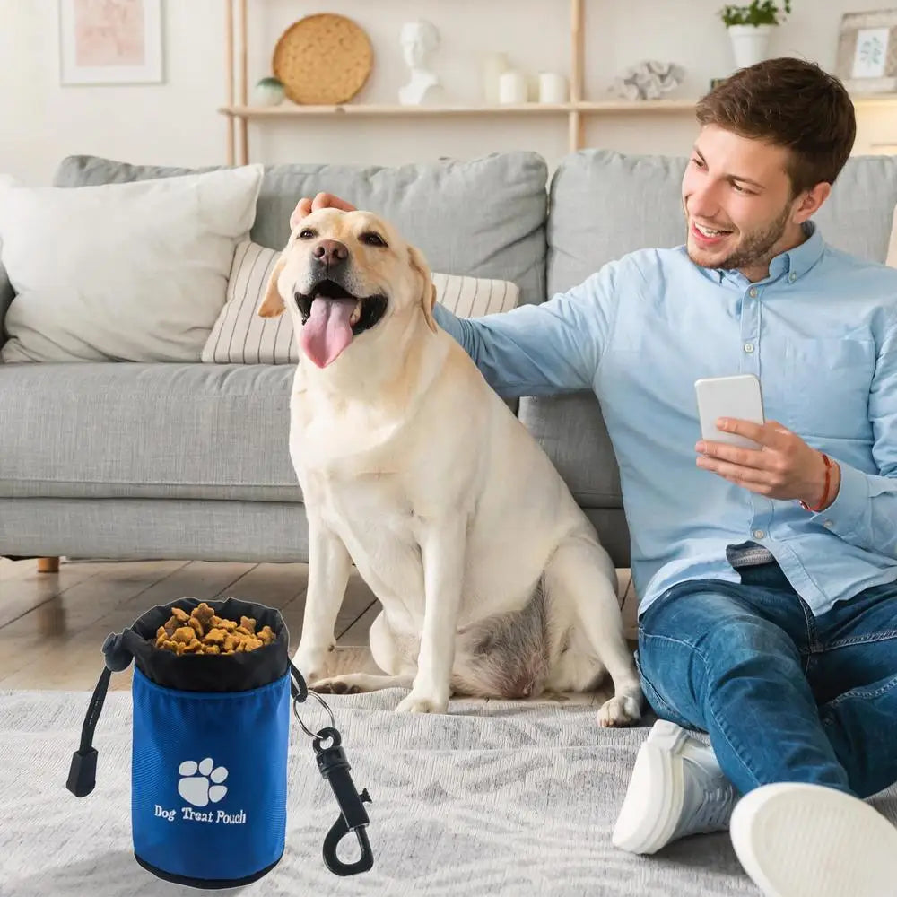 Dog Treat Training Pouch Food Dispenser Snack Bag for Dog Training Treat Pockets Puppy Treat Bag Leash Accessories for Pet Treat