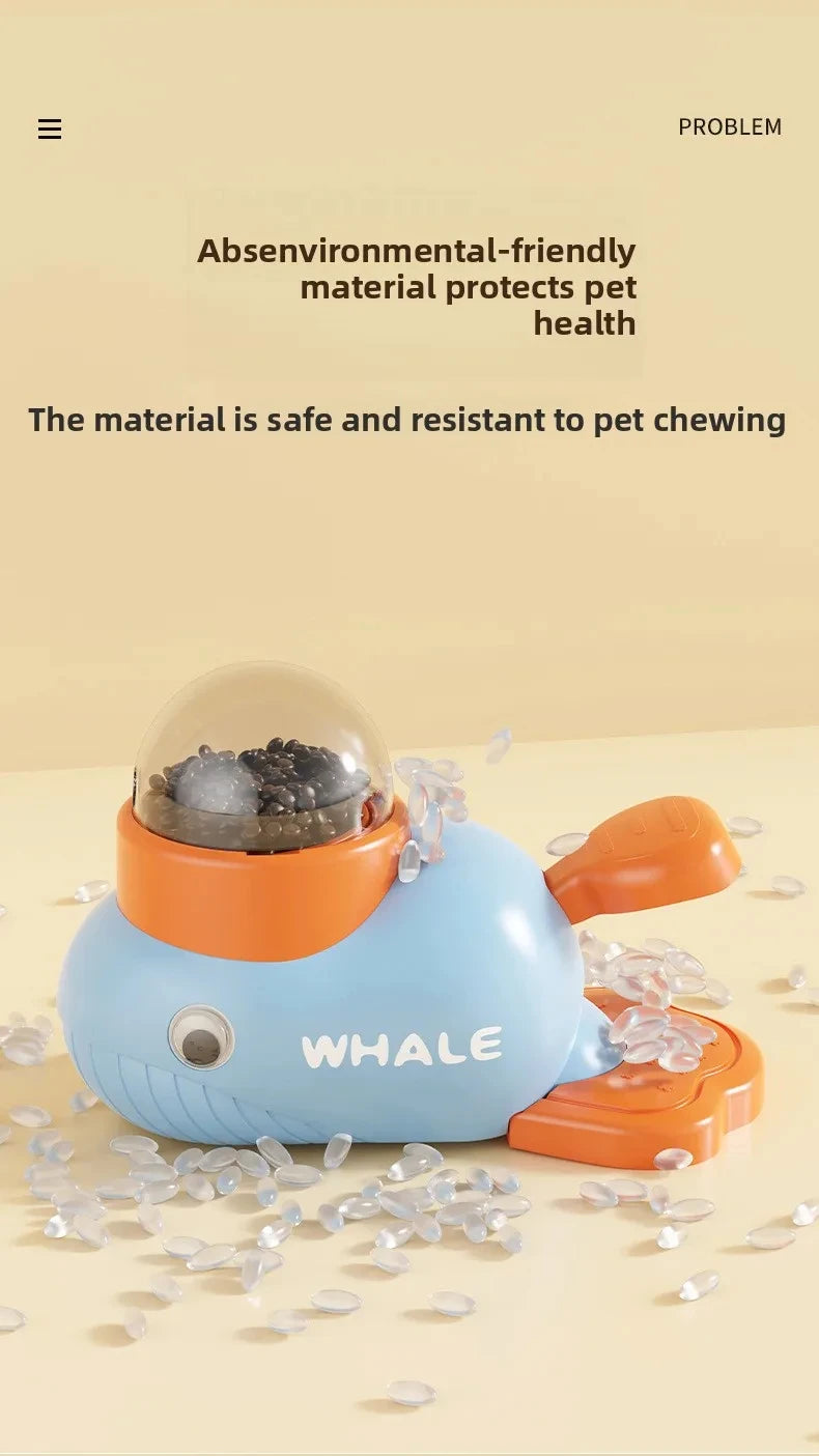 Dog Cat Treats Dispenser Toy Anti-Slip Slow Puzzle Interactive Treat Dispenser Automatic Feeder Toys for Pet Training Supplies
