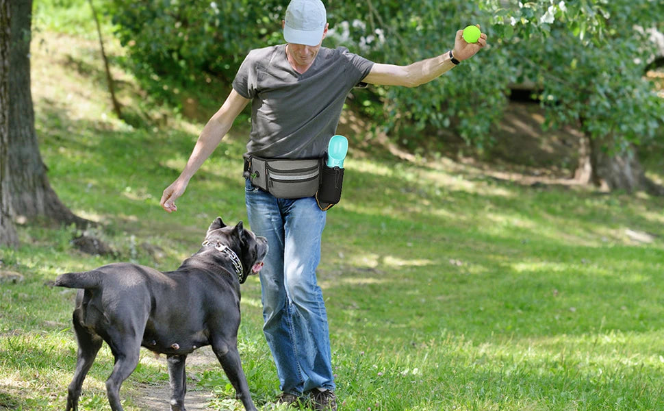 Dog Treat Bag for Training Outdoor Dog Treat Pouch Training Feeding Bag Multi-use Waist Bag Pet Trainer Prizes Holder Waist Bag