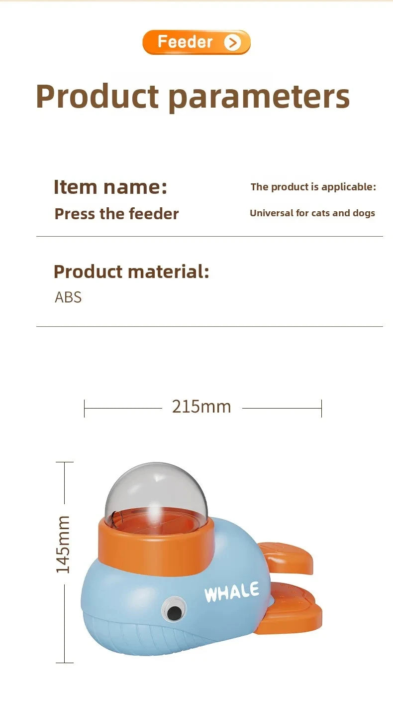 Dog Cat Treats Dispenser Toy Anti-Slip Slow Puzzle Interactive Treat Dispenser Automatic Feeder Toys for Pet Training Supplies