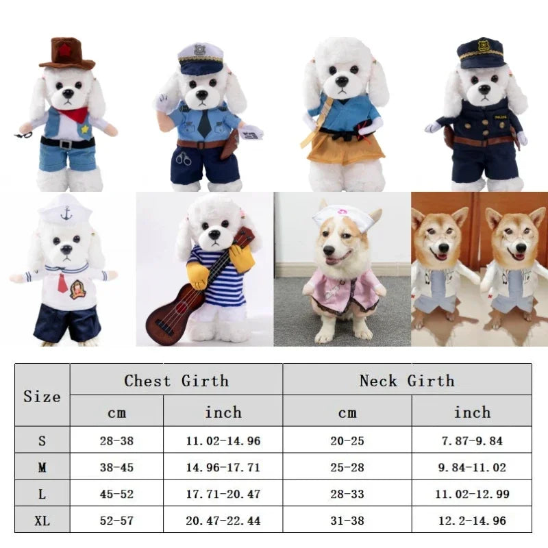 Halloween Dog Costumes Funny Pumpkin Lantern Transformation Outfit Halloween Dog Cat Two Legged Pet Cute Pumpkin Hat Dog Jacket