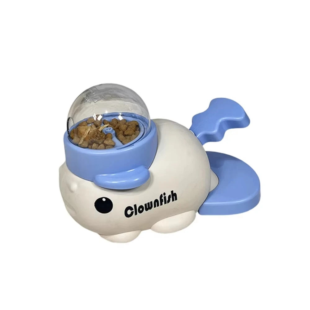Dog Cat Treats Dispenser Toy Anti-Slip Slow Puzzle Interactive Treat Dispenser Automatic Feeder Toys for Pet Training Supplies