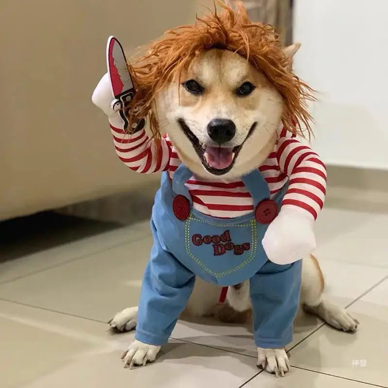 Funny Pet Dog Clothes Dog Cosplay for Dogs Halloween Dog Costumes Christmas Dog Accessories Festival Party Outfit Pet Dog Dress