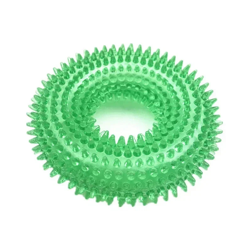 Durable TPR Chew Toy for Dogs - Interactive Thorn Barbed Design Promotes Dental Health & Bite Resistance