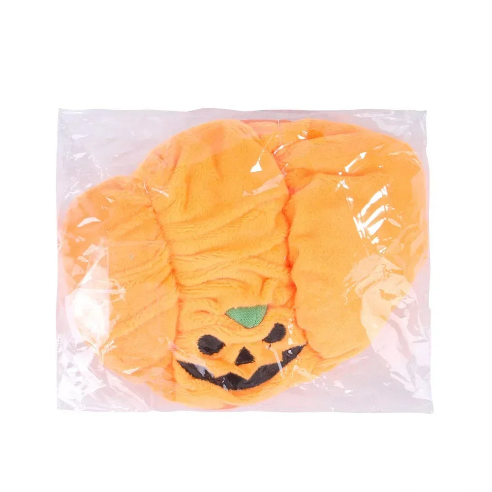 Halloween Pet Cat Dog Pumpkin Hat Halloween Ghost Day Decorative Supplies Small Medium and Large Dogs Teddy Fadou Headgear
