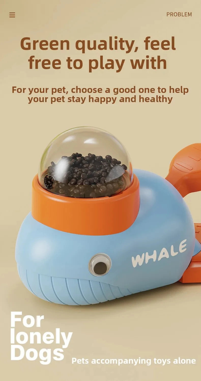 Dog Cat Treats Dispenser Toy Anti-Slip Slow Puzzle Interactive Treat Dispenser Automatic Feeder Toys for Pet Training Supplies