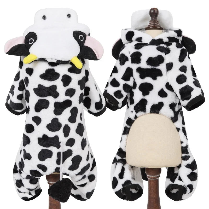 Halloween Pet Dog Clothes Soft Warm Fleece Dogs Jumpsuits Pet Clothing For Small Dogs Puppy Cats Hoodies Yorkshire Costume Coats