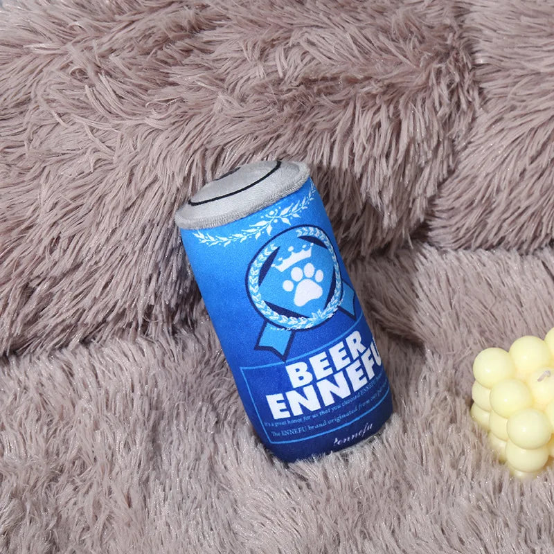 Relieve boredom and self-help. Plush dog toys bite plush cans and sound pet products