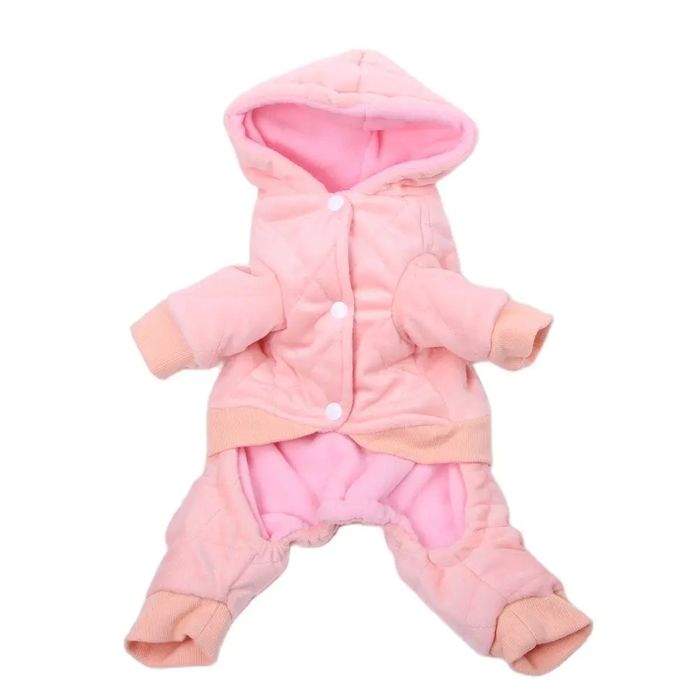 Dog Cat Velvet Coat Jacket Dress Rhinestones Design Cat Puppy Fleece Hoodie Jumpsuit Winter Warm Clothing Outfit