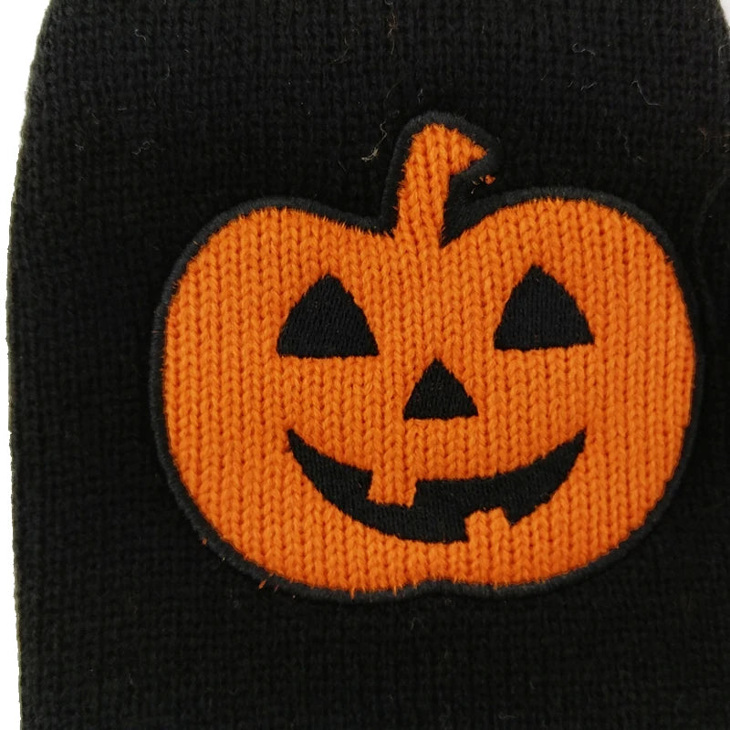 Halloween Dog Sweater Costume Skull Pumpkin Holiday Clothes Chihuahua Teddy for Small Medium Large Dog Cat Autumn Winter Warm