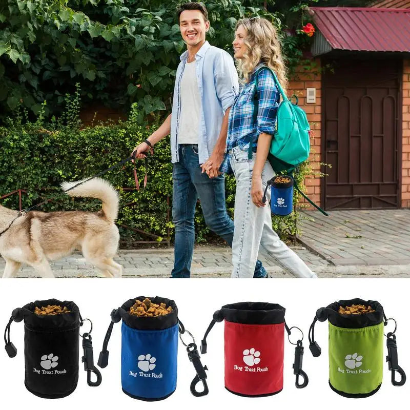 Fashionable Dog Treat Pouch Waterproof Oxford Nylon Custom Weight Outdoor Training Bag With Sustainable Stocked Features