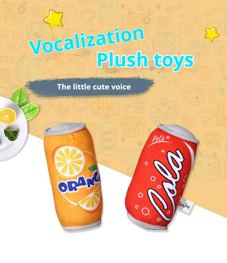 Relieve boredom and self-help. Plush dog toys bite plush cans and sound pet products