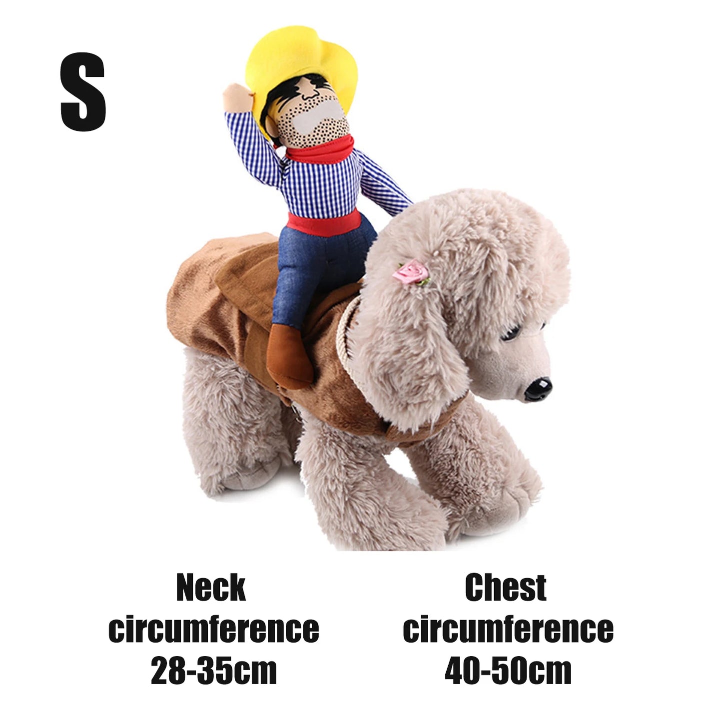 Pet Cowboy Costume Halloween Funny Role Play Creative Dachshund Chihuahua Pug Bulldog Kitten Puppy Pet Novelty Party Costume