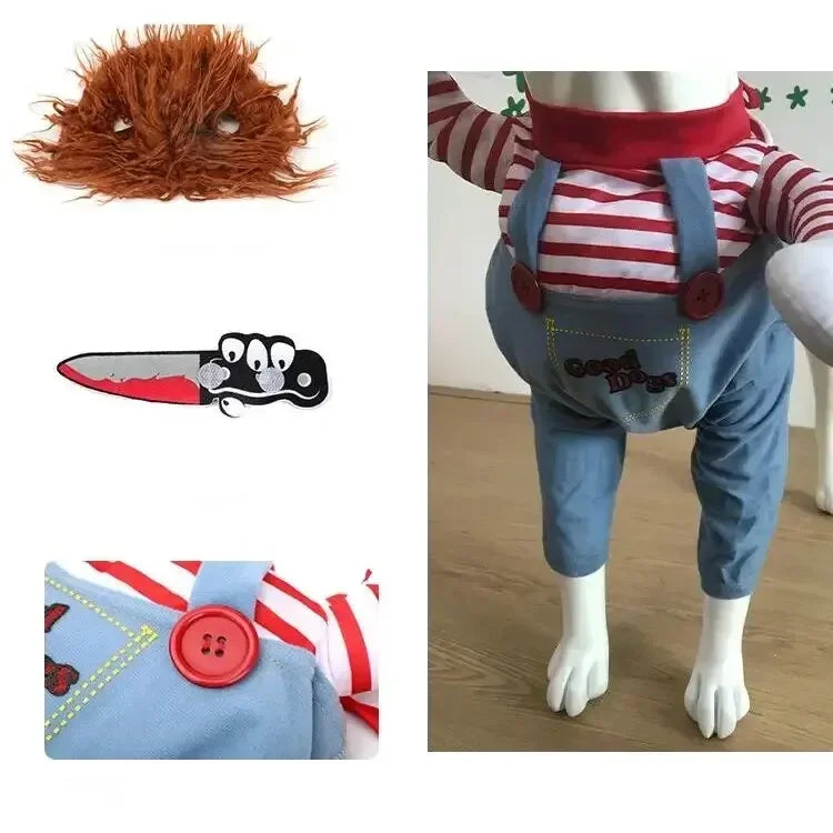 Halloween Dog Costumes Funny Pumpkin Lantern Transformation Outfit Halloween Dog Cat Two Legged Pet Cute Pumpkin Hat Dog Jacket