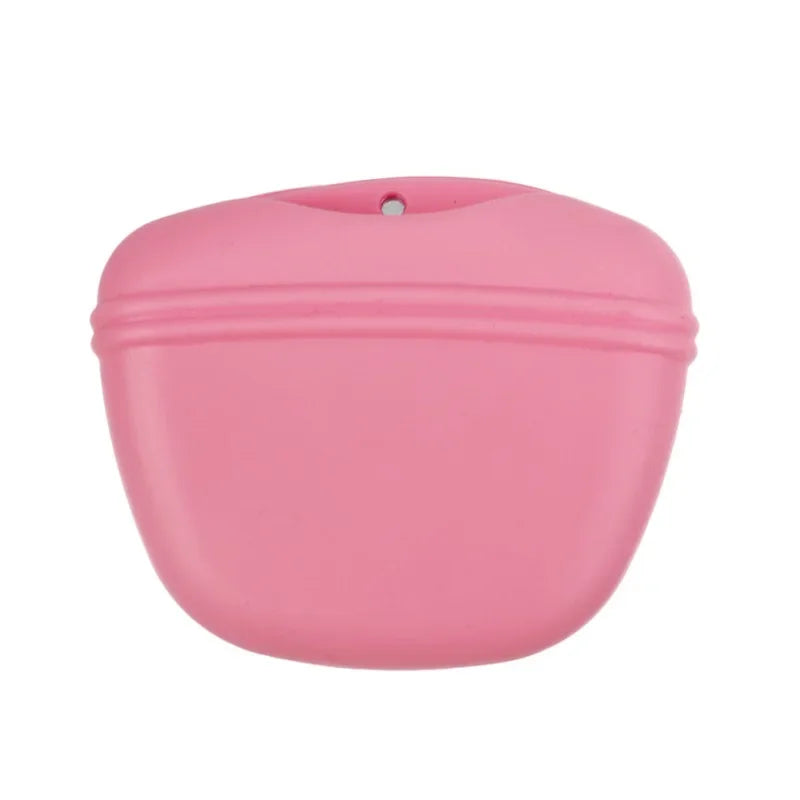 Silicone Dog Treat Bag Pet Portable Dog Training Waist Bag Outdoor Feeder Puppy Snack Pouch Food Reward Storage Bag Pet Supplies