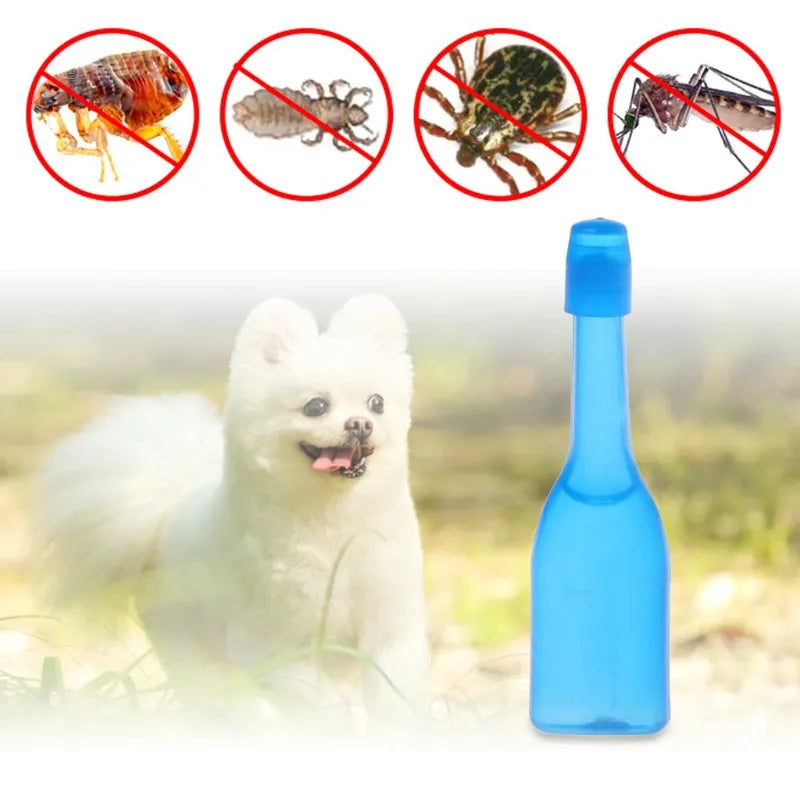 Pets Flea and Tick Killer Dog Flea Treatment Liquid Insecticide for Small to Large Dog Flea Tick Prevention