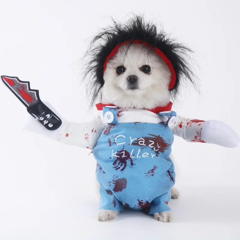 Halloween Dog Clothes Funny Pet Costume Small Dog Jacket Creative Outfit for Teddy Cats Costume Dog Clothes for Small Dogs