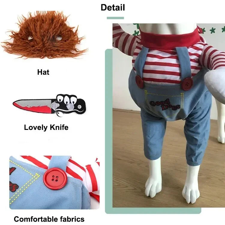 Halloween Dog Costumes Funny Pumpkin Lantern Transformation Outfit Halloween Dog Cat Two Legged Pet Cute Pumpkin Hat Dog Jacket