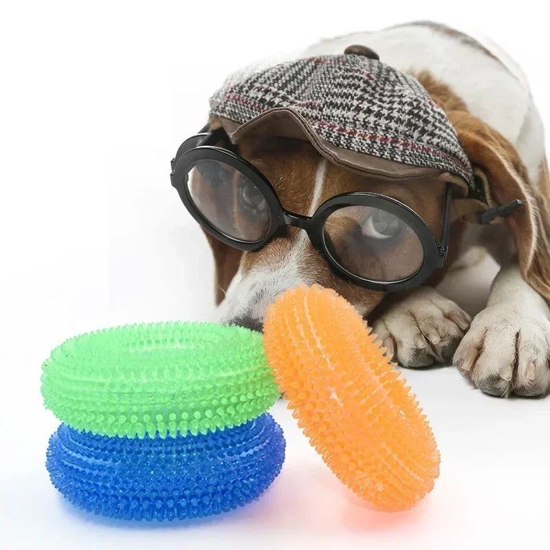 Durable TPR Chew Toy for Dogs - Interactive Thorn Barbed Design Promotes Dental Health & Bite Resistance