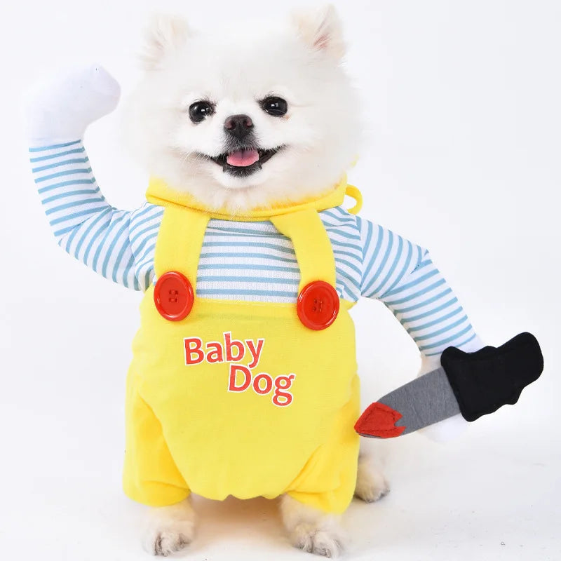 Halloween Dog Clothes Funny Pet Costume Small Dog Jacket Creative Outfit for Teddy Cats Costume Dog Clothes for Small Dogs