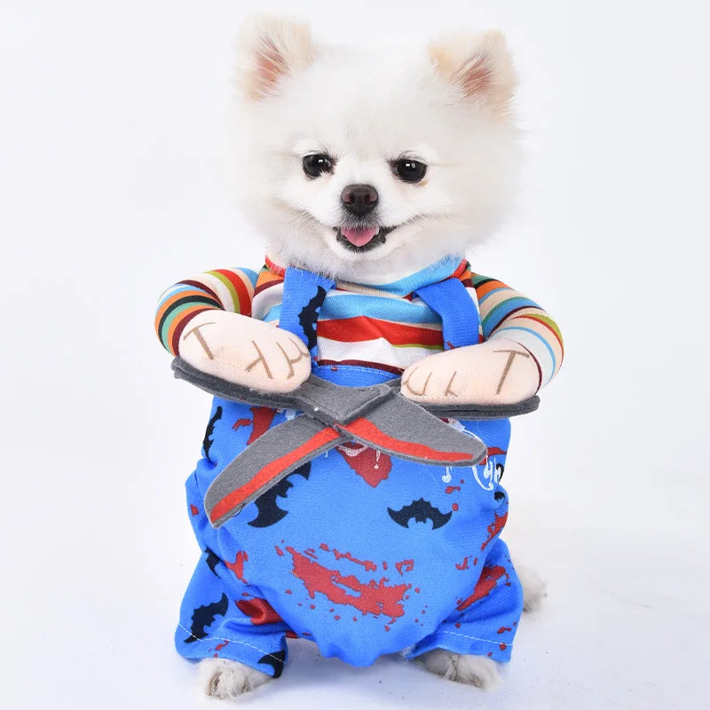 Halloween Dog Clothes Funny Pet Costume Small Dog Jacket Creative Outfit for Teddy Cats Costume Dog Clothes for Small Dogs