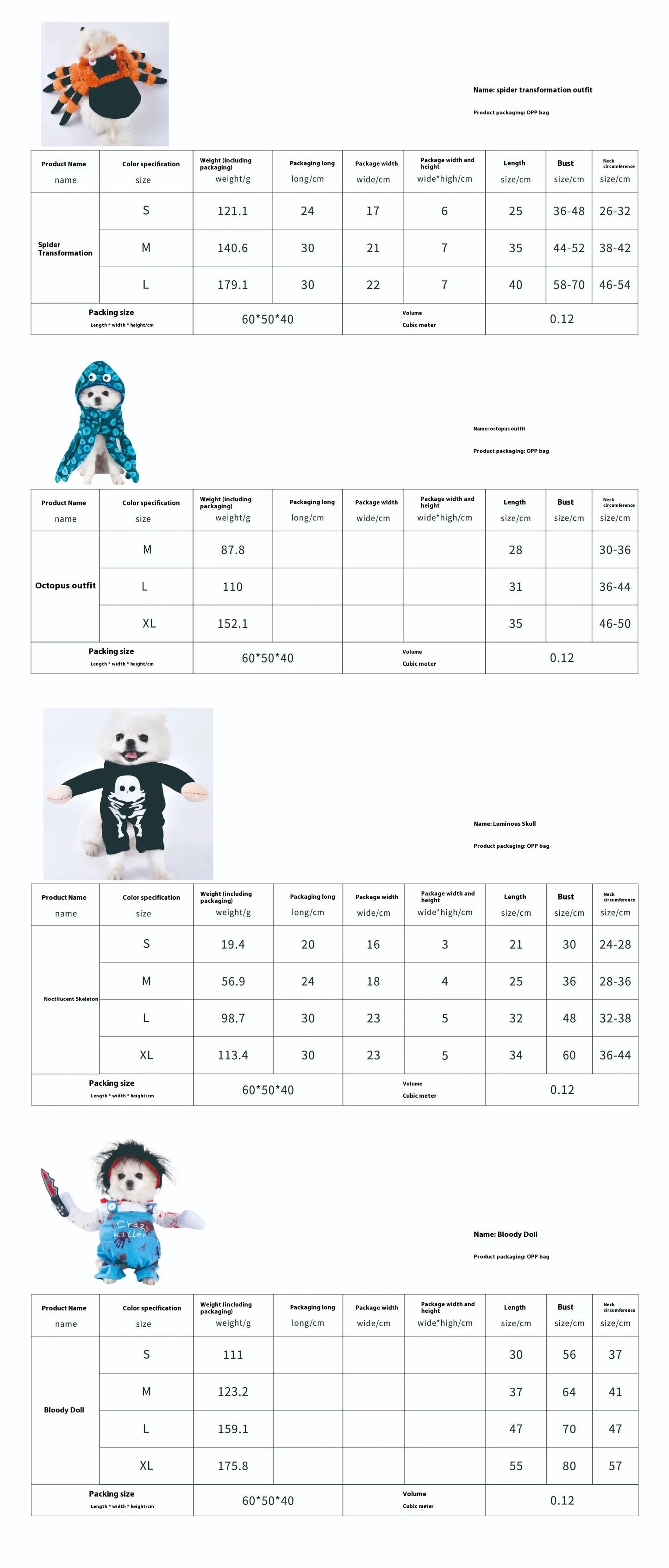 Halloween Dog Clothes Funny Pet Costume Small Dog Jacket Creative Outfit for Teddy Cats Costume Dog Clothes for Small Dogs
