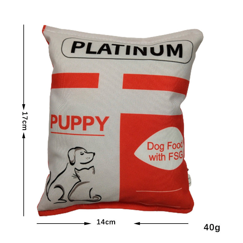 Funny Crisps Dog Toys Interaction Chew Molars Plush Dog Toys Bite Resistance Clean Teeth Oral Cavity Puppy Toys Pet Accessories