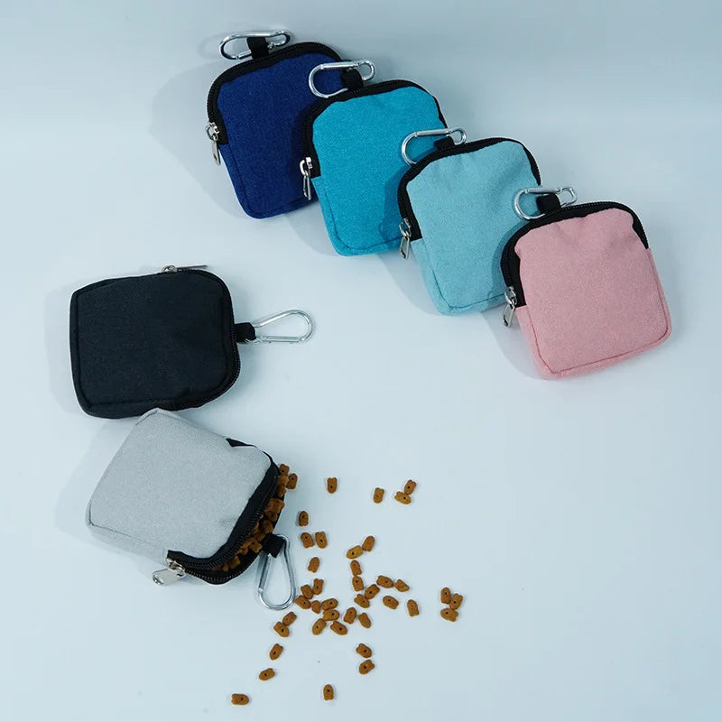 Portable Dog Treat Bag Outdoor Puppy Snack Bag Multifunctional Dog Reward Bags Dog Training Waist Bags Pet Supplies