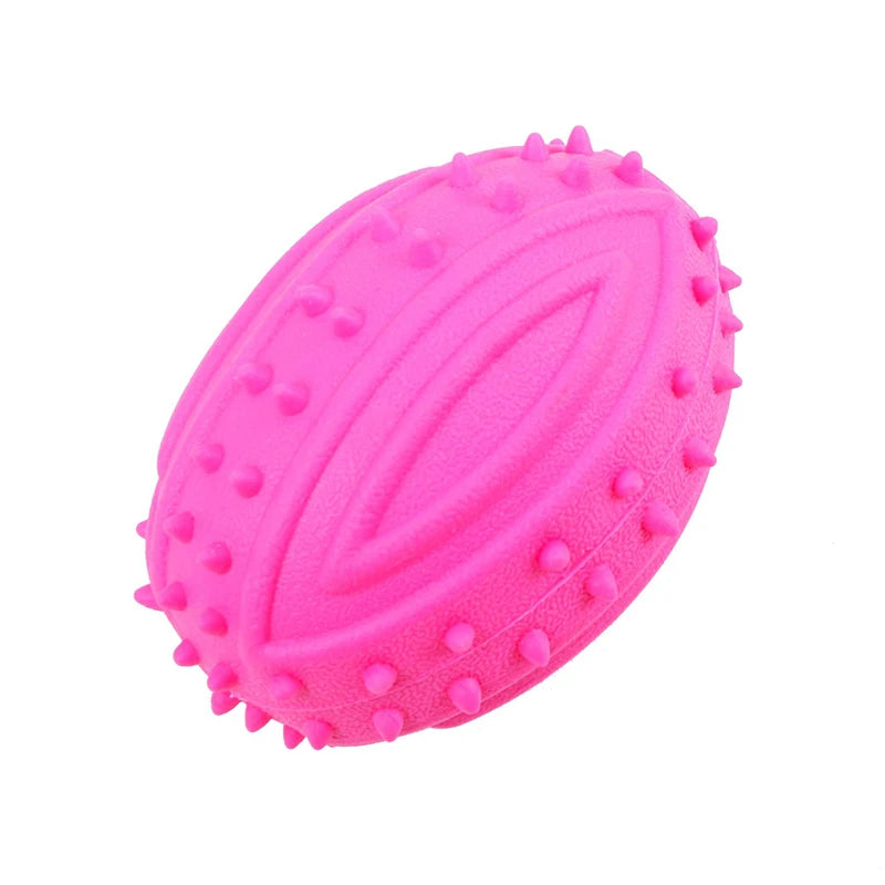 Pet Small Dog Treats Rugby Puppy Interactive Toy Ball Cat Toy for Large Dog Chew Hedgehog Toy Tooth Cleaning Bite Ball