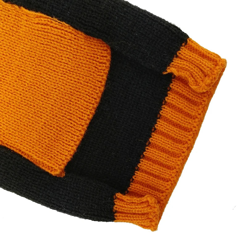 Halloween Dog Sweater Costume Skull Pumpkin Holiday Clothes Chihuahua Teddy for Small Medium Large Dog Cat Autumn Winter Warm