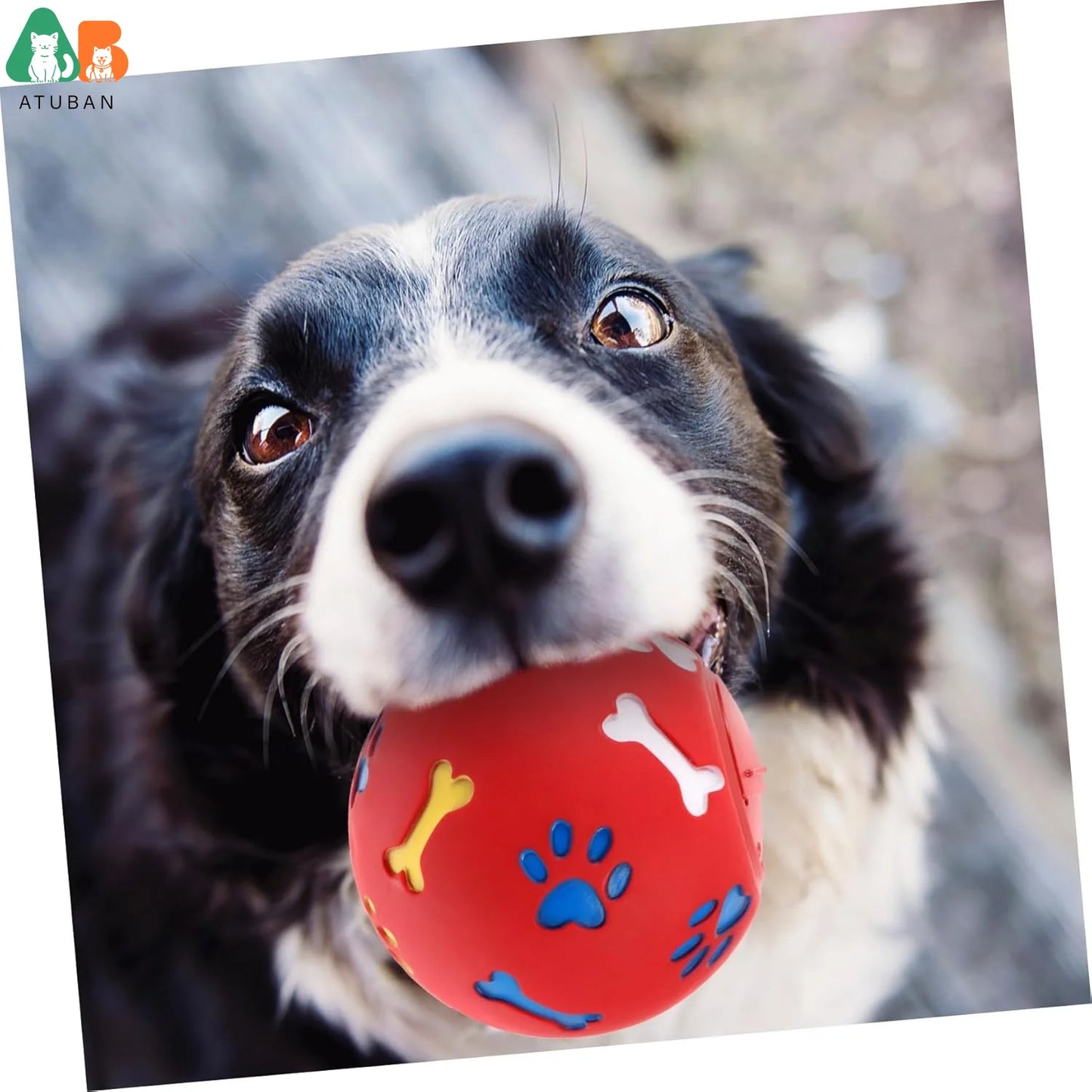 ATUBAN Interactive Dog Treat Dispensing Toy Chew Toy for Dogs Fun and Pet Activity for and Care Interactive Play and Training