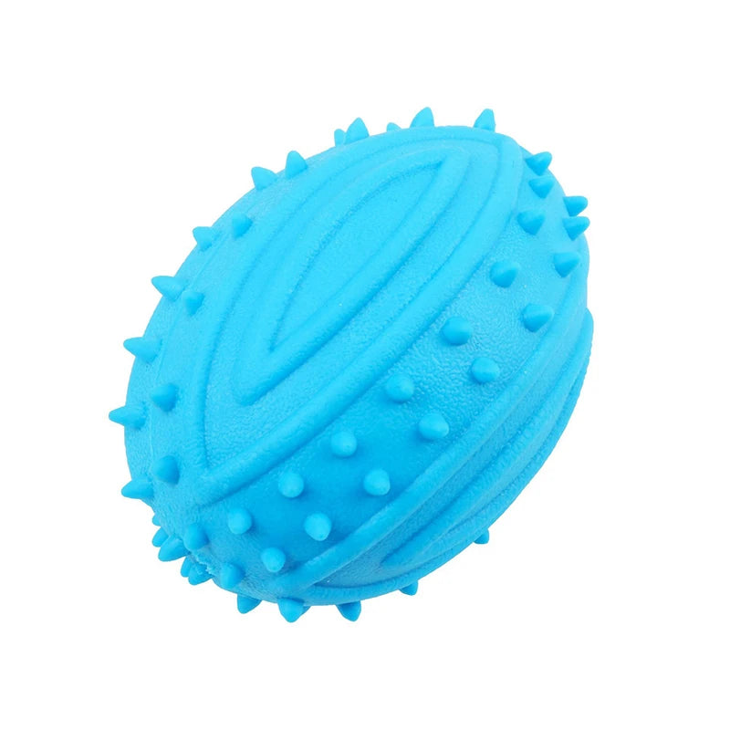 Pet Small Dog Treats Rugby Puppy Interactive Toy Ball Cat Toy for Large Dog Chew Hedgehog Toy Tooth Cleaning Bite Ball