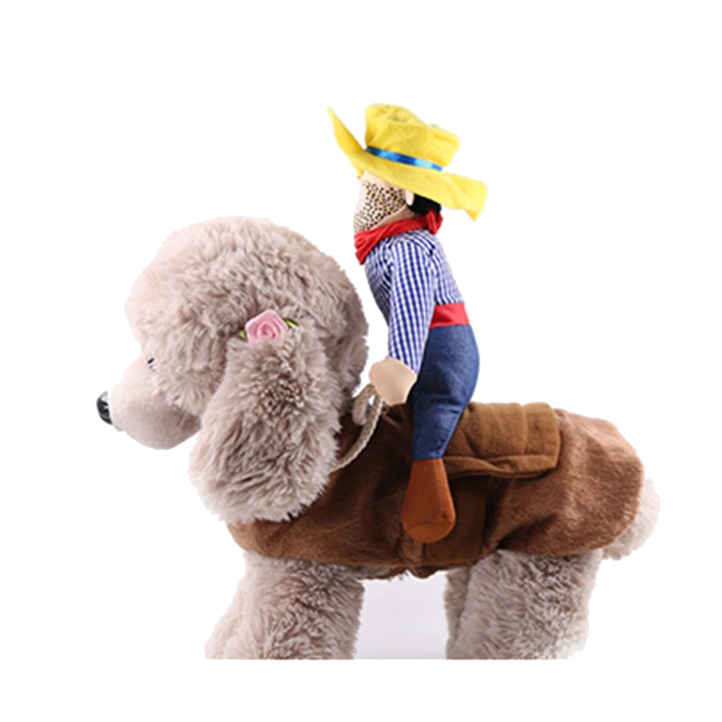 Pet Cowboy Costume Halloween Funny Role Play Creative Dachshund Chihuahua Pug Bulldog Kitten Puppy Pet Novelty Party Costume