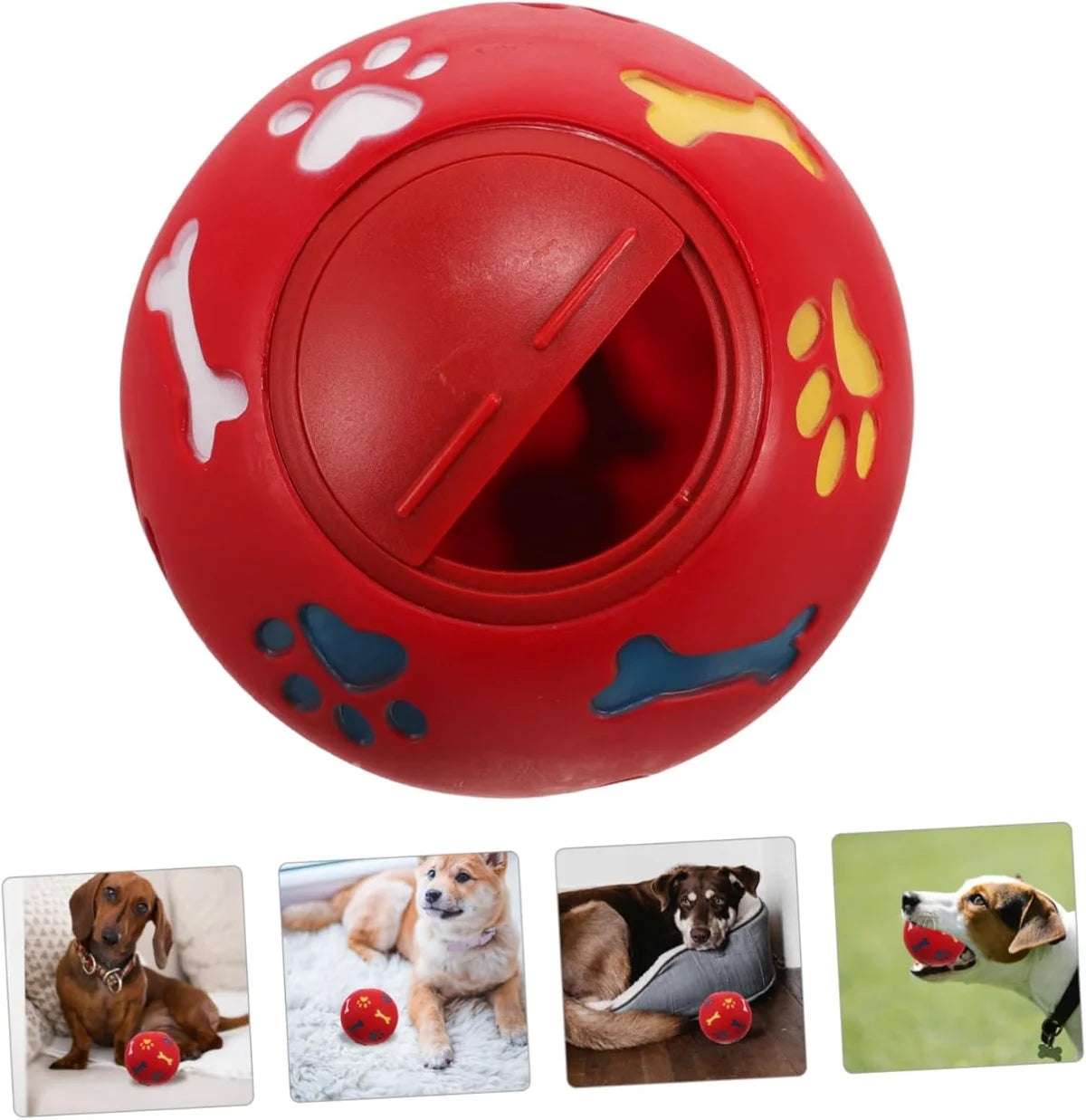 ATUBAN Interactive Dog Treat Dispensing Toy Chew Toy for Dogs Fun and Pet Activity for and Care Interactive Play and Training
