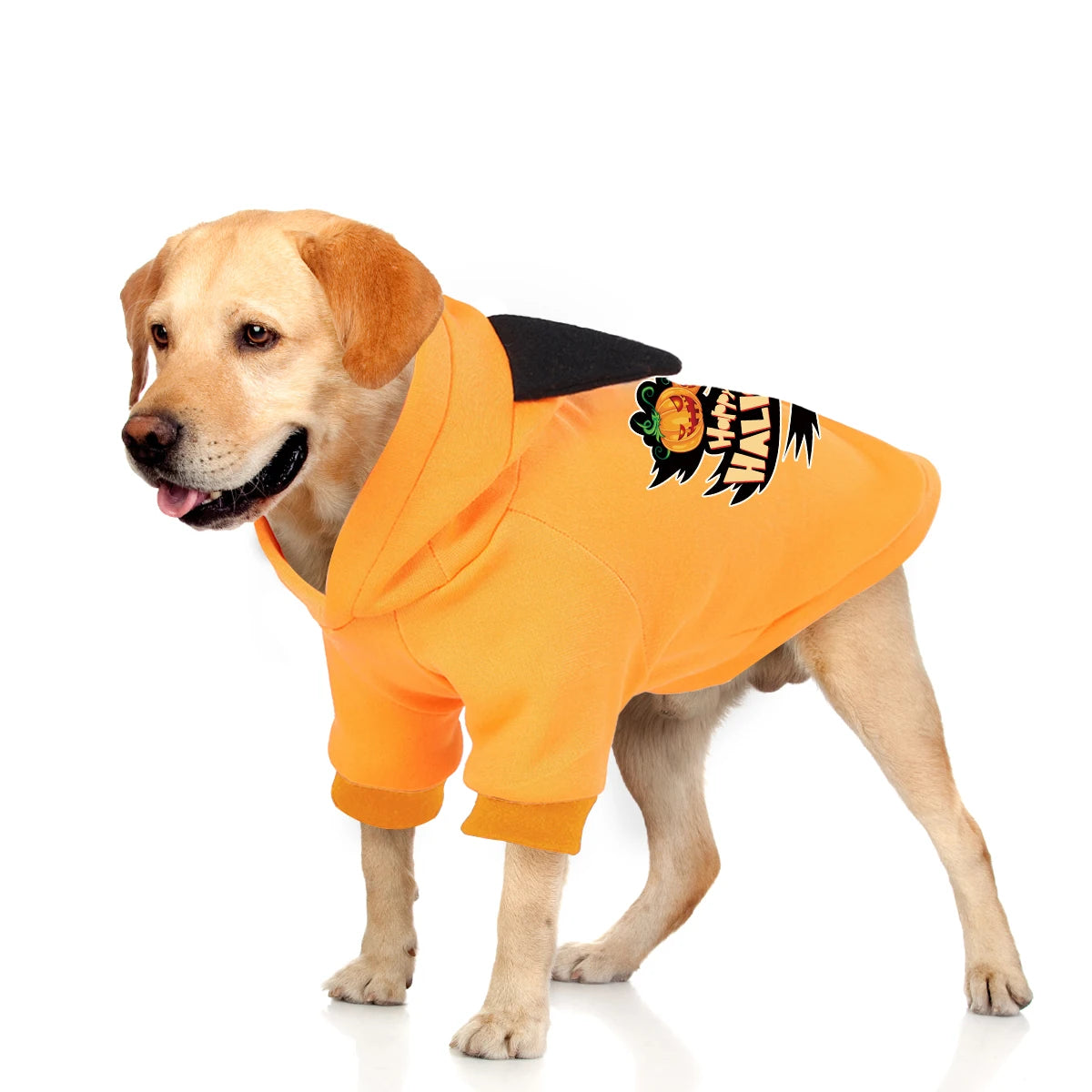 Halloween Cartoon Print pet Sports Hoodie Sweatshirt Cat Dog Holiday Costume Small and Medium Pet Costumes (Halloween 11)