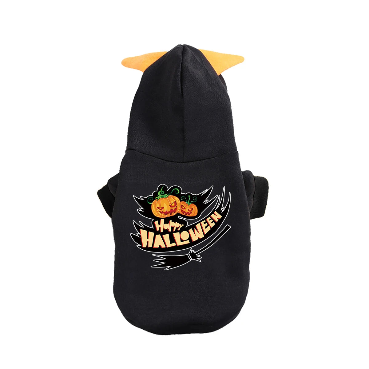 Halloween Cartoon Print pet Sports Hoodie Sweatshirt Cat Dog Holiday Costume Small and Medium Pet Costumes (Halloween 11)