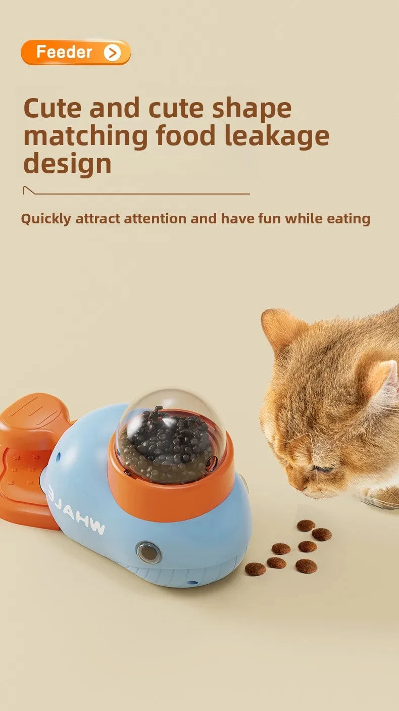 Dog Cat Treats Dispenser Toy Anti-Slip Slow Puzzle Interactive Treat Dispenser Automatic Feeder Toys for Pet Training Supplies