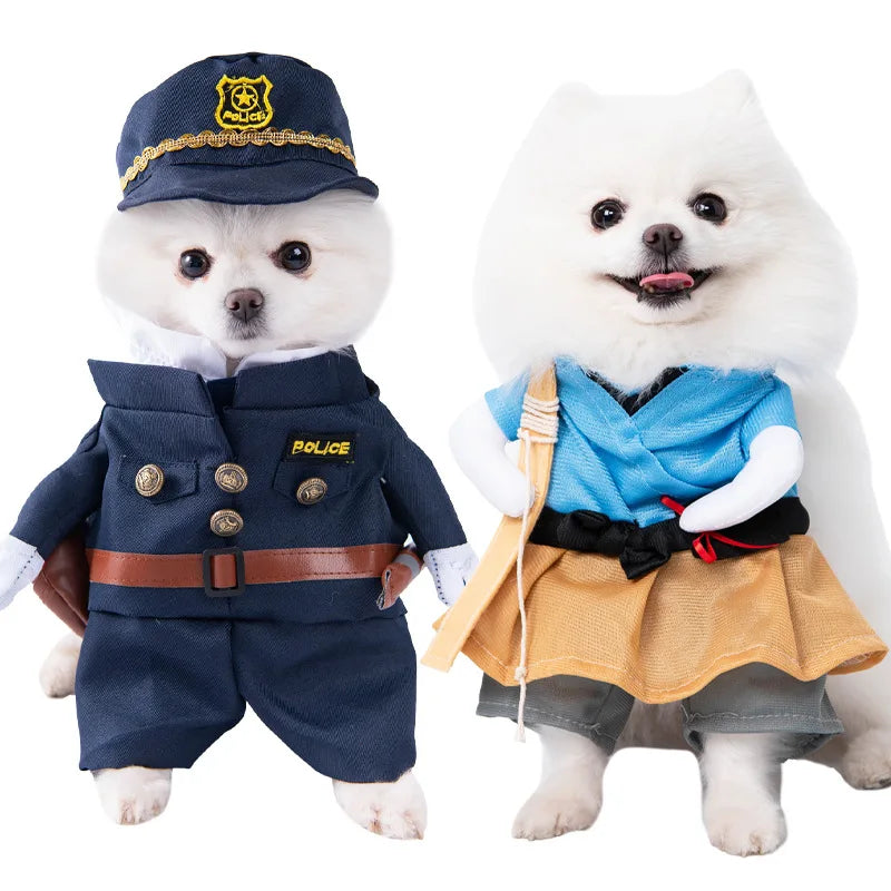 Halloween Dog Clothes Funny Pet Costume Small Dog Jacket Creative Outfit for Teddy Cats Costume Dog Clothes for Small Dogs